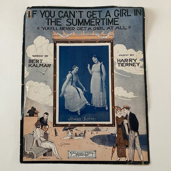 1910s Vintage Sheet Music All Alone - He May Be Old, But He’s Got Young Ideas - Picture 8 of 16